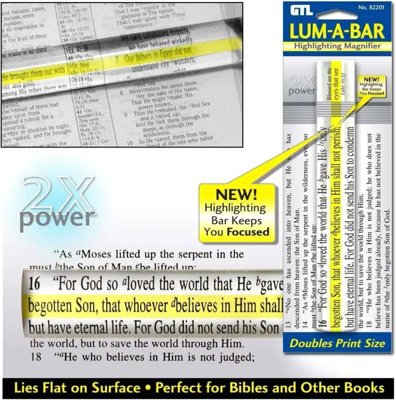 Magnifier GTL: LUM-A-BAR HIGHLIGHTING MAGNIFIER