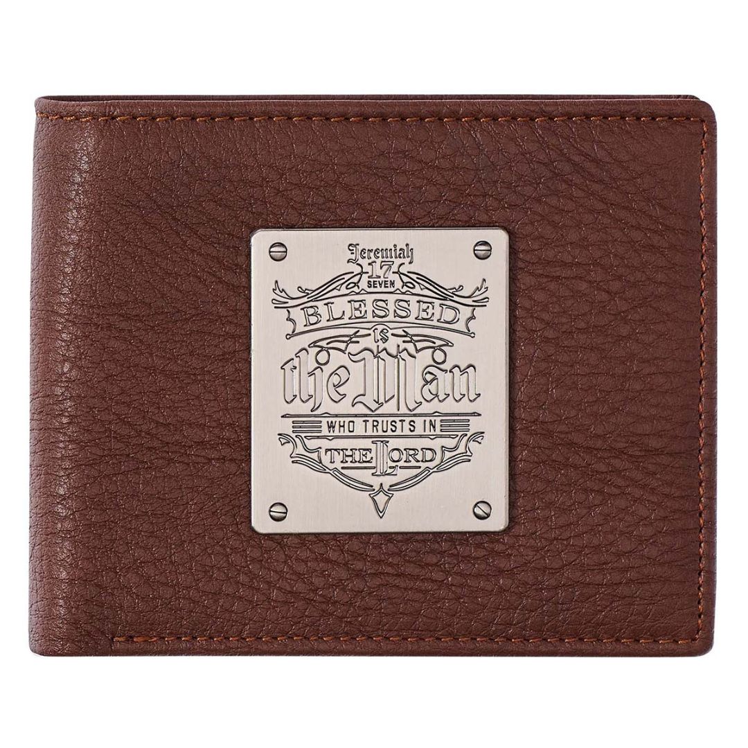 Blessed is the Man Leather Wallet  - WT137