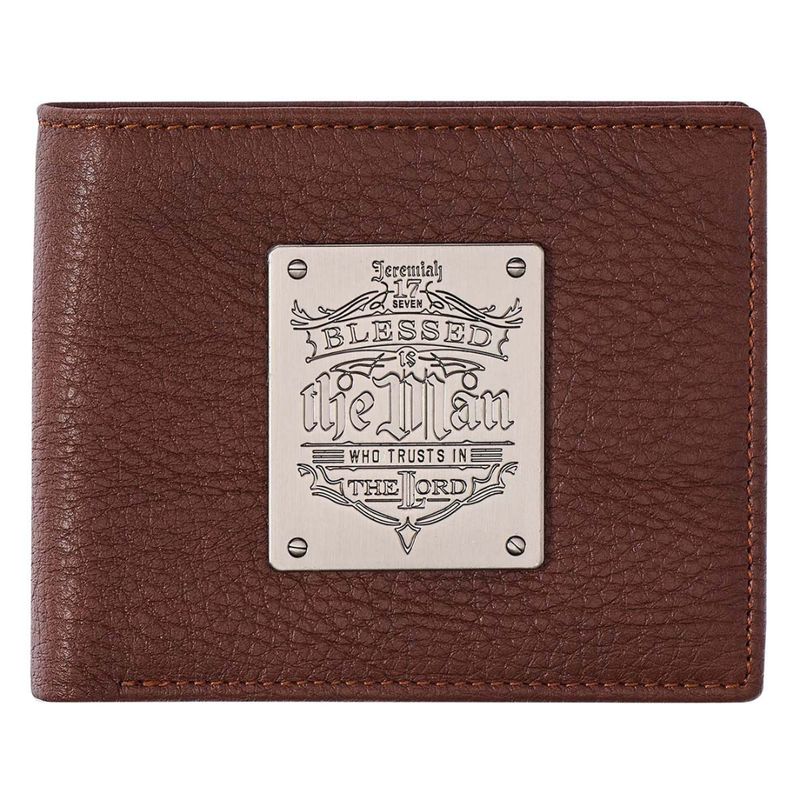 Blessed is the Man Leather Wallet  - WT137