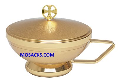 Ciborium Gold Plated Ciborium w/handle 5.5" Cup 5" High 250 Host Cap. K374