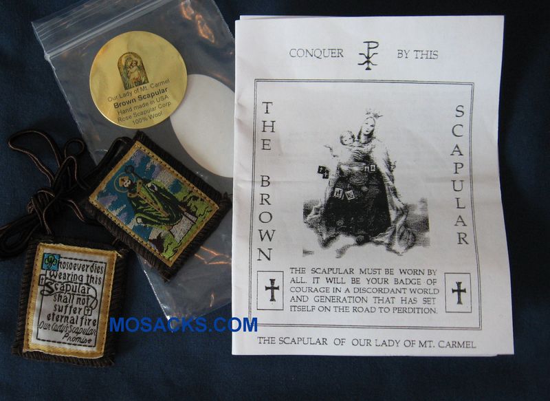 Scapular St. Patrick 1x2 inch Wool