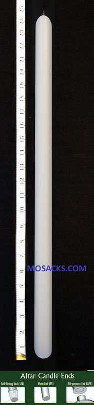 Long-Burning 51% Beeswax Altar Candle 1 3/4" x 24" PE