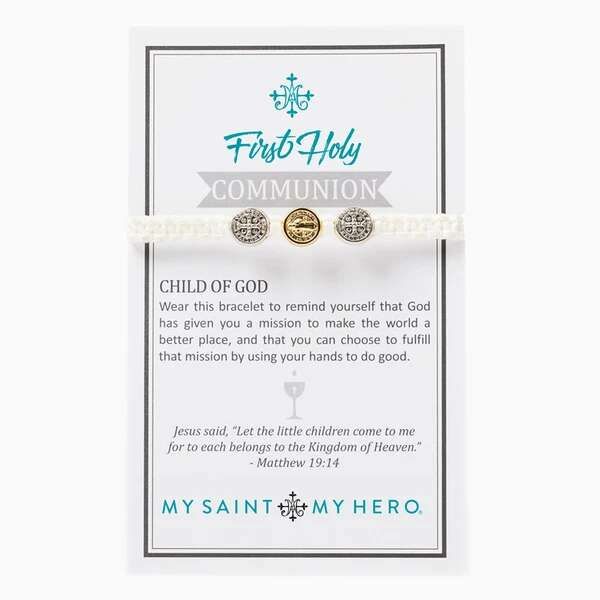 My Saint My Hero First Communion Bracelet 50023WT