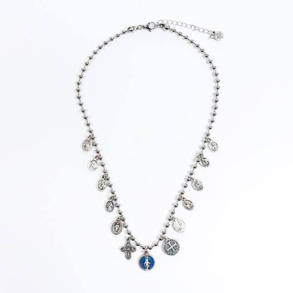 My Saint My Hero Glory Saints and Angels Necklace-34105SL