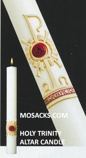 SCULPTWAX¬Æ Paschal Candle Holy Trinity Complementing Altar Candles