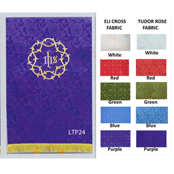 In Remembrance Of Me series Parament Pulpit Scarf with Crown of Thorns & IHS design -LTP24