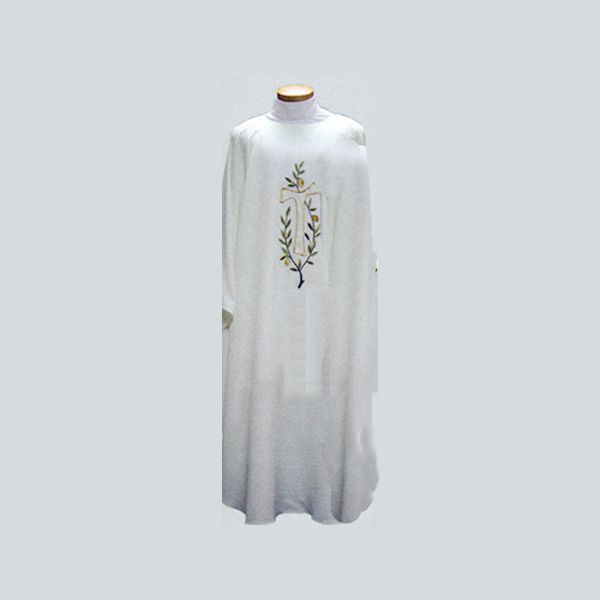 Beau Veste Tau Cross & Olive Branch Chasuble with design on front and back -2032A