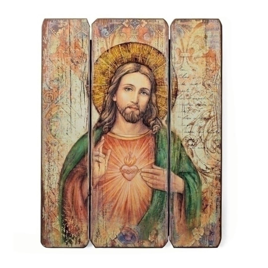 Joseph's Studio Sacred Heart Decorative Panel 15 Joseph's Studio Renaissance Collection Sacred Heart of Jesus Decorative Panel Plaque 15" H 20-69918