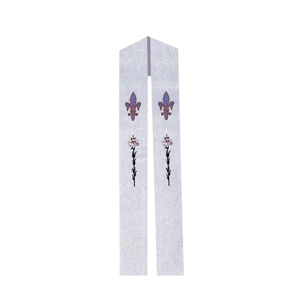 Beau Veste Overlay Stole Lily & Fleur De Lis 705