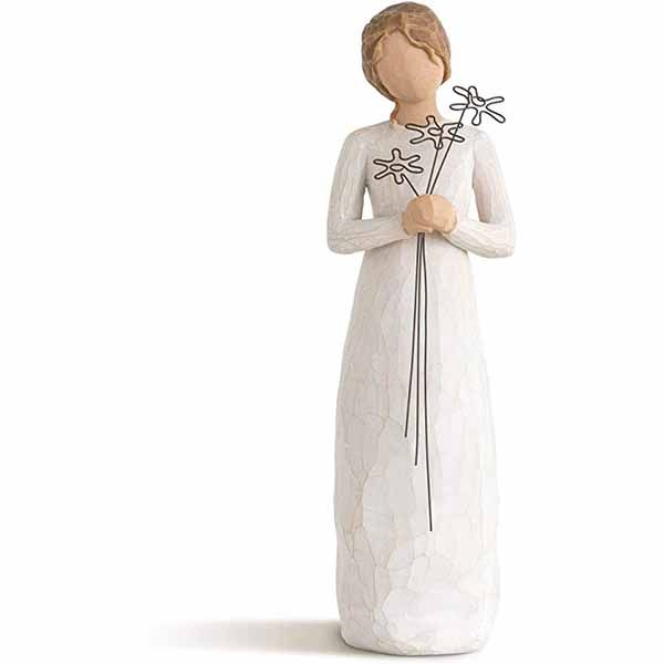 Wlllow Tree Grateful Figurine, 9 Friendship Willow Tree Figurine, Grateful, I'm so grateful for your friendship 9"H 26147