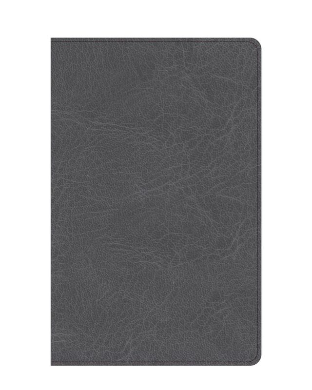 CSBThinlineBibleCharcoalLeatherTouch