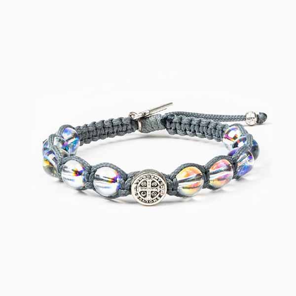 My Saint My Hero Wonder Crystal Bracelet Silver-Slate -16010WD