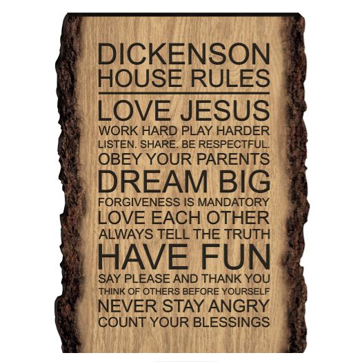 Faux Sliced Log Sign (Personalized) - ZRLE0069