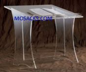 W Brand Acrylic Table Top Lectern without cross 20" w x 18" d x 20" h 3311 is a clear acrylic table…