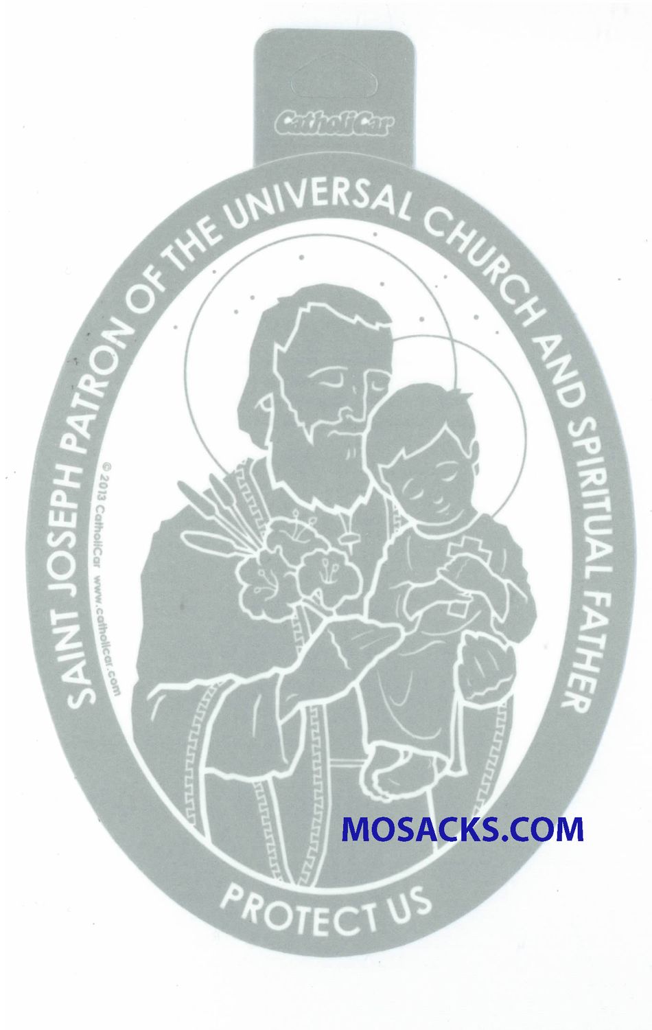 Saint Joseph Oval Decal Saint Joseph Oval Decal Christian Decal, Catholic Decal