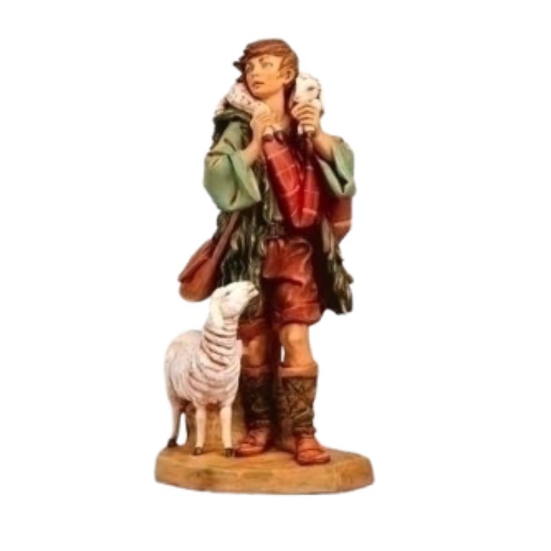Fontanini 27" Masterpiece Nativity Collection Gabriel with Sheep #53151.  FREE SHIPPING
