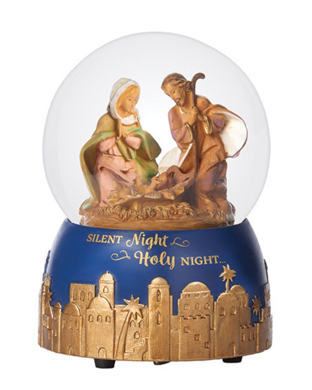 59021HolyFamilyMusicalGlitterdomeFontanini