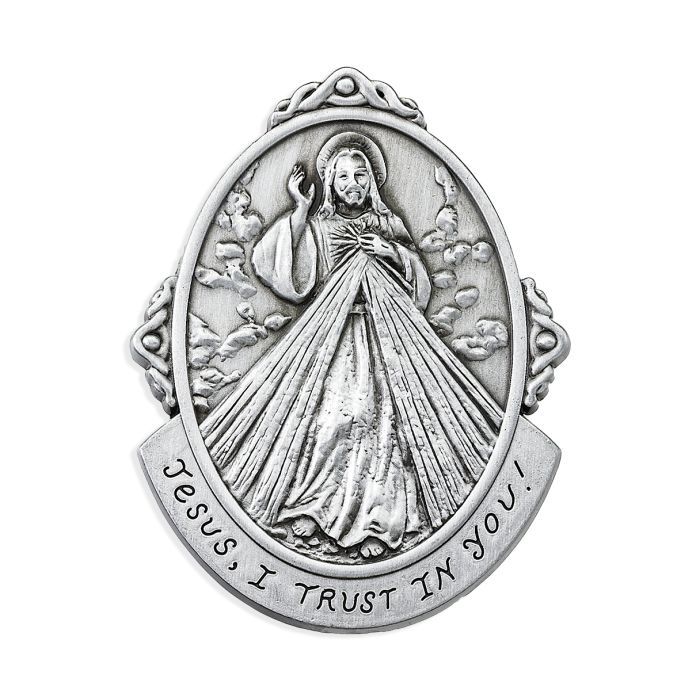 Divine Mercy Visor Clip 12-V5123 Divine Mercy 2x3"  Visor Clip 12-V5123
