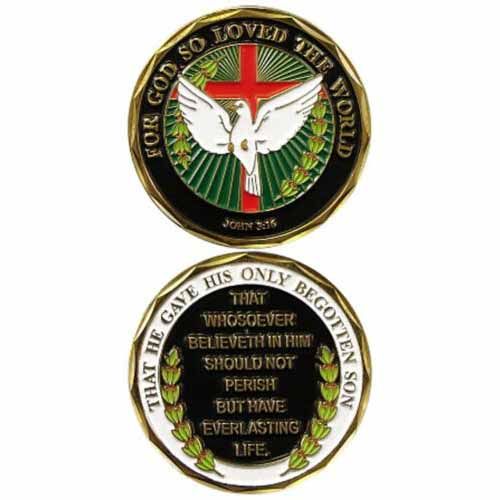 Challenge Coin - John 3:16 Challenge Coin 487-2434