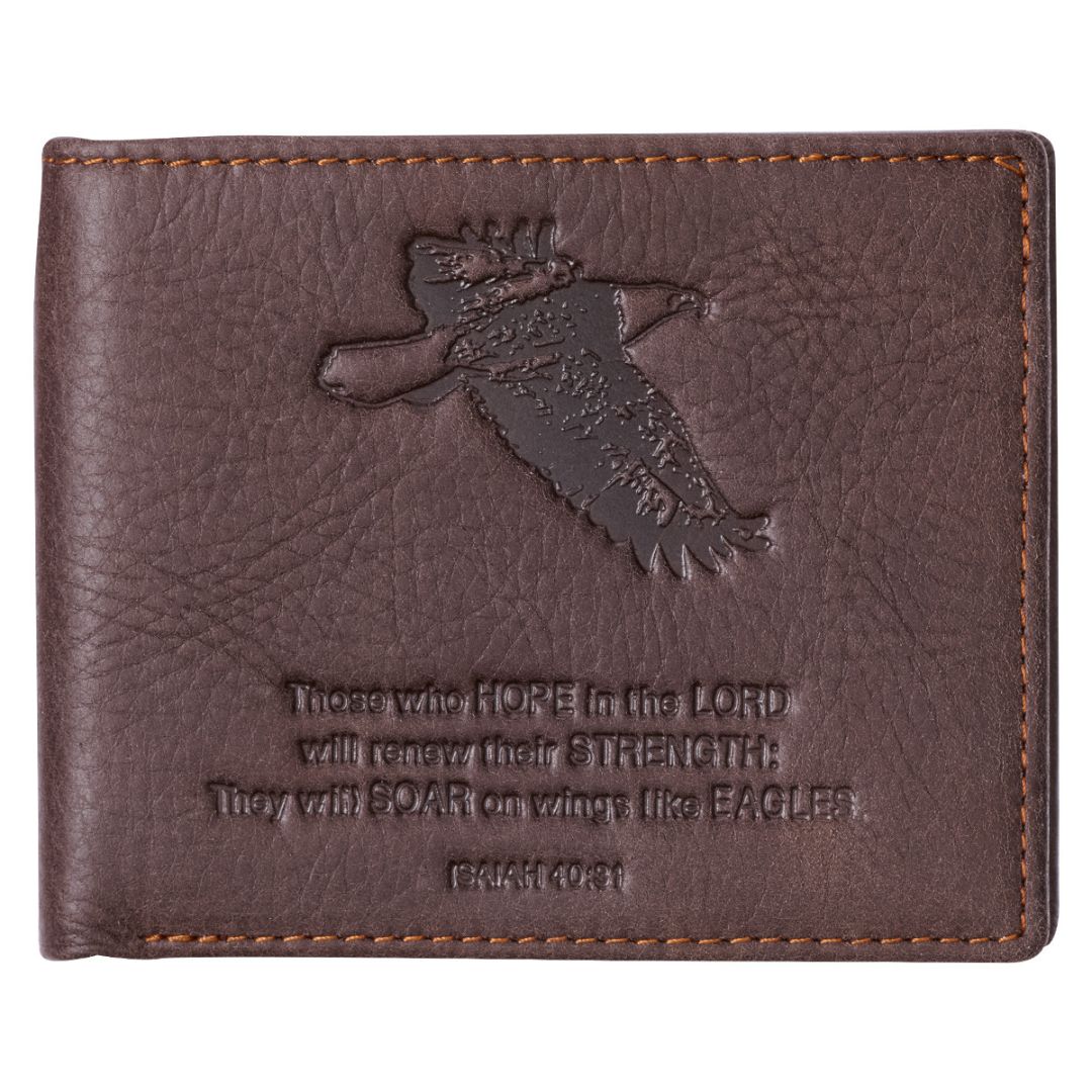 Wings Like Eagles Leather Wallet - WT024