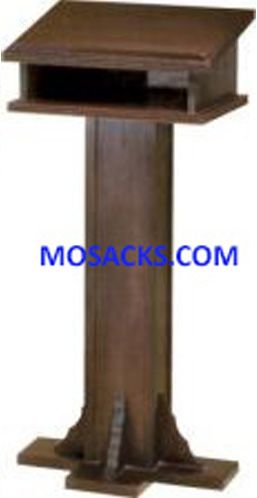 Inexpensive Wooden Lectern with one shelf 40-3000