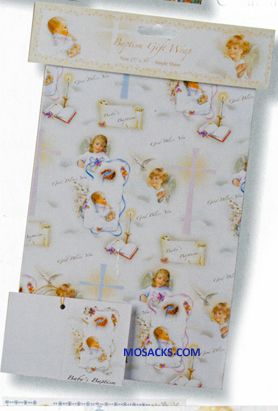Baptism Gift Wrap With Card 11-8006
