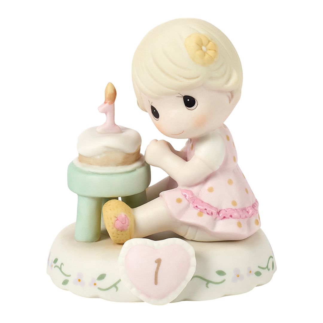Precious Moments Growing In Grace Age 1 Blonde Girl Figurine -142010