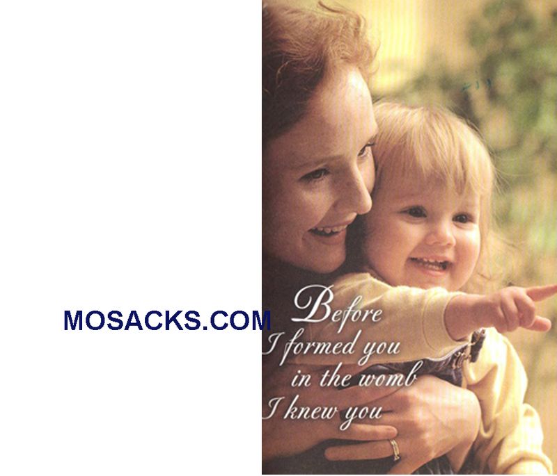 Bulletin Covers Before I Formed You 100 Pack-84-0487, Baptism Cover