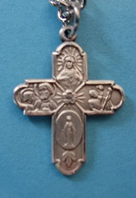 4-Way Small Sterling Medal w/18" S Chain