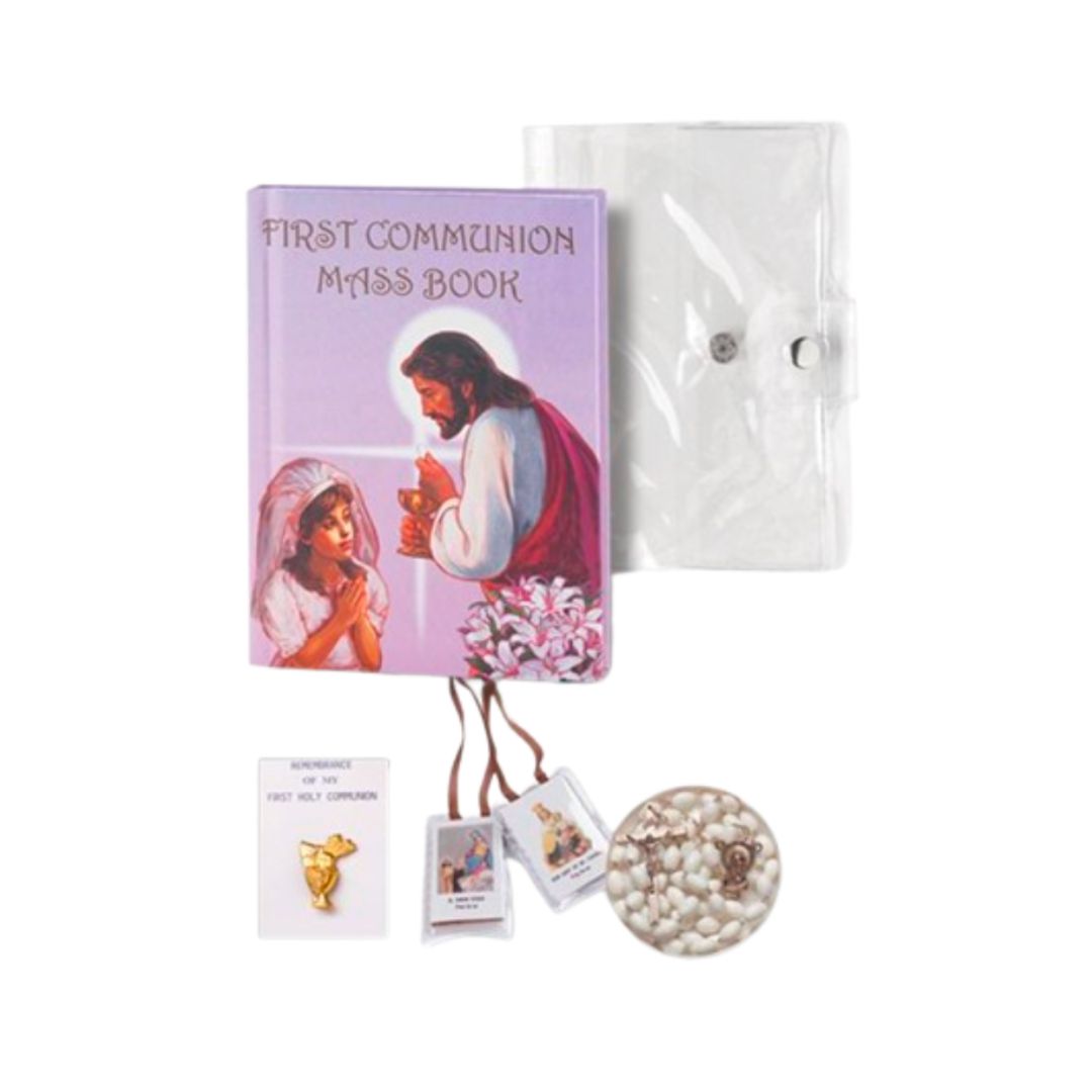 Communion Economy Girl 5 Piece First Communion Missal Set 12-5665
