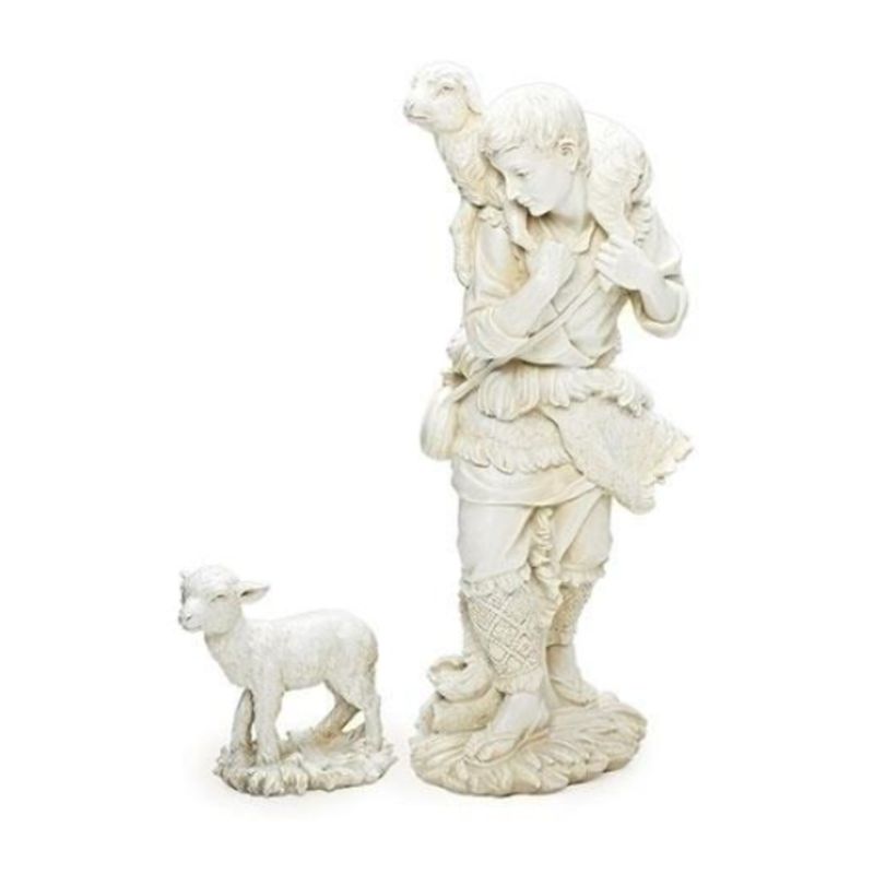 Joseph's Studio 27" Ivory Nativities Gabriel & Lamb 2-Pc. Set #25045   FREE SHIPPING