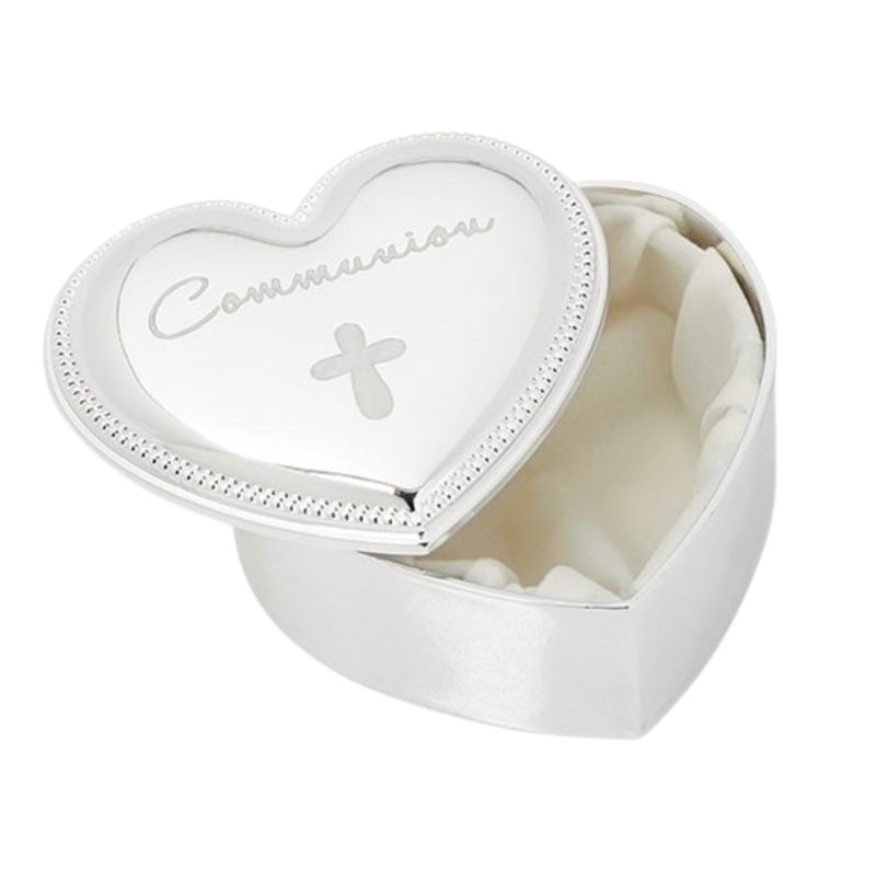 First Holy Communion Metal Heart-shaped Keepsake Box 19780