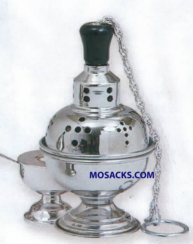 K Brand Censer And Boat in Stainless Steel 7-3/4 Inch-K301