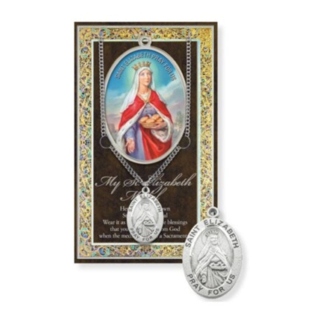 St. Elizabeth necklace St. Elizabeth Pewter Medal 1-1/16" h 950-438