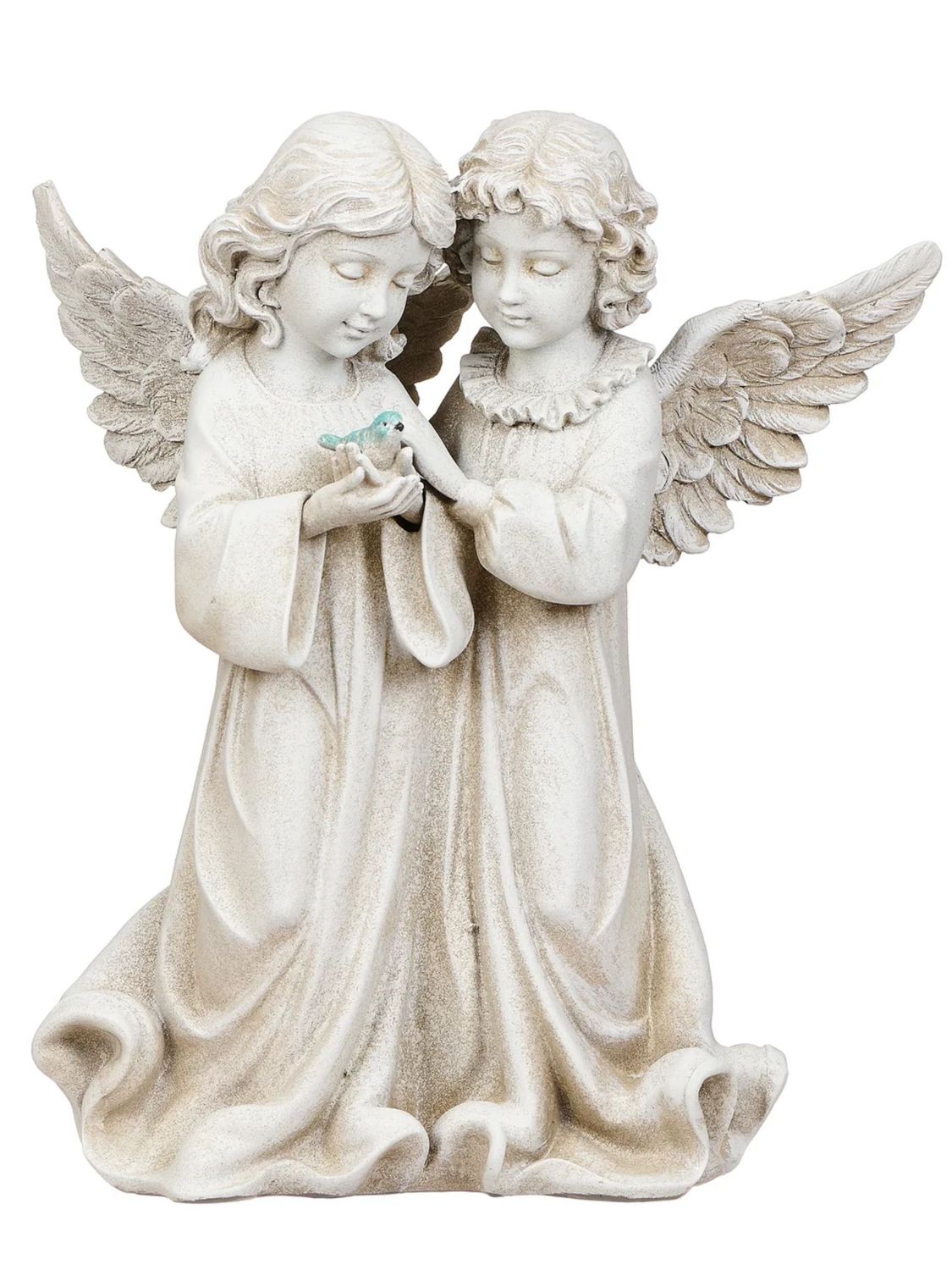 Joseph's Studio Angels with Bird Statue 66745  12.25"