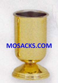 KBrand Ecclesiastical Brass Highly Polished Vase is 9" and includes stainless steel liner 14-K484 F…