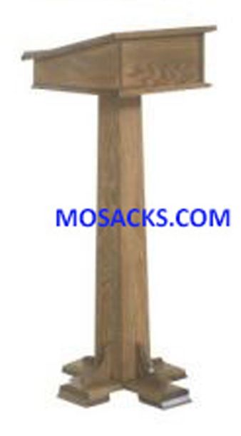 Church Furnishings W Brand Inexpensive Wooden Lectern with one shelf 40-320B