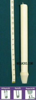 Long-Burning 100% Beeswax Altar Candle Long 4's SFE, 25/32" x 15 3/8"