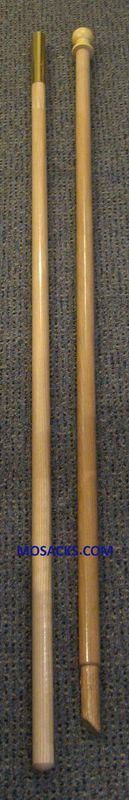 Two-Piece 10' Outdoor Hardwood Flagpole with Halyard #3790 Two-Piece 10' Outdoor Blonde Hardwood Flagpole w/Halyard, #3790