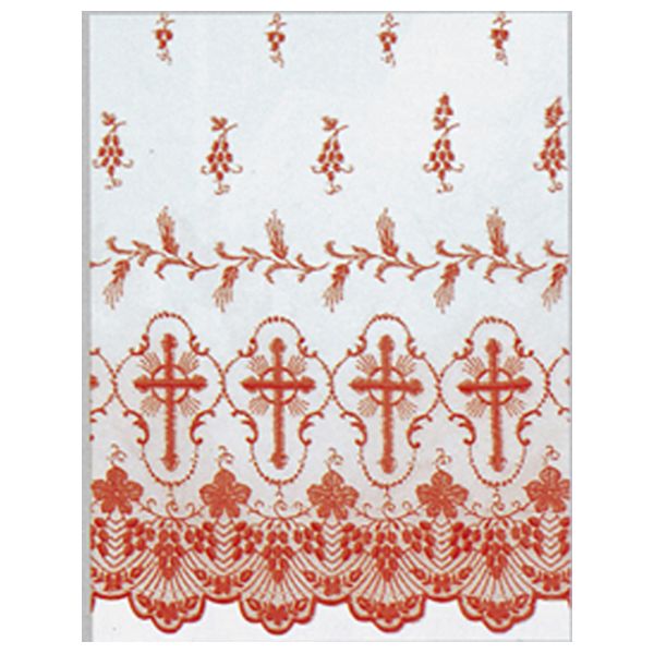 Beau Veste Tabernacle Veilings Cross Design Sheer Nylon 42 Wide 10-1830 Beau Veste Tabernacle Veilings Cross Design Sheer Nylon 42" wide 10-1830