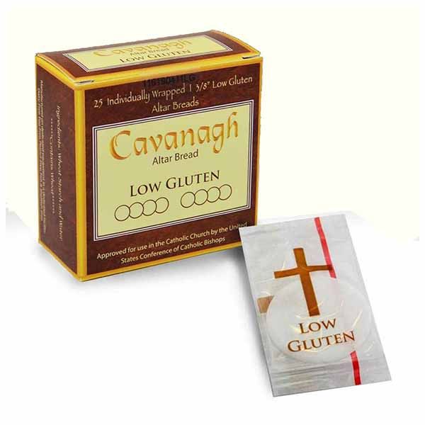 Church Supplies Cavanagh Altar Bread Low Gluten 1-3/8" Diameter Box of 25