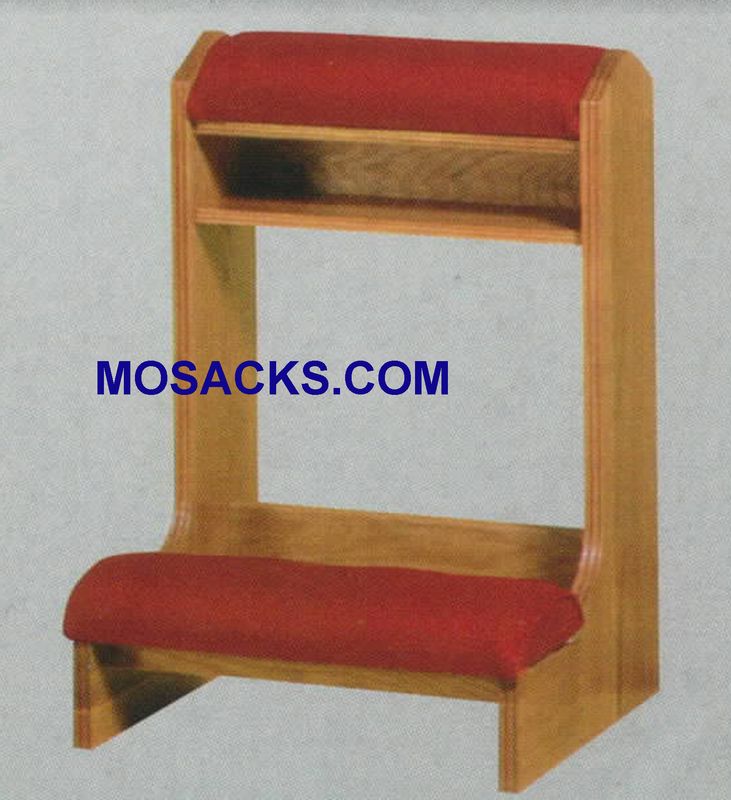 Prie Dieu w/ padded armrest and kneeler 40" w x 21"d 34" H 40-3450