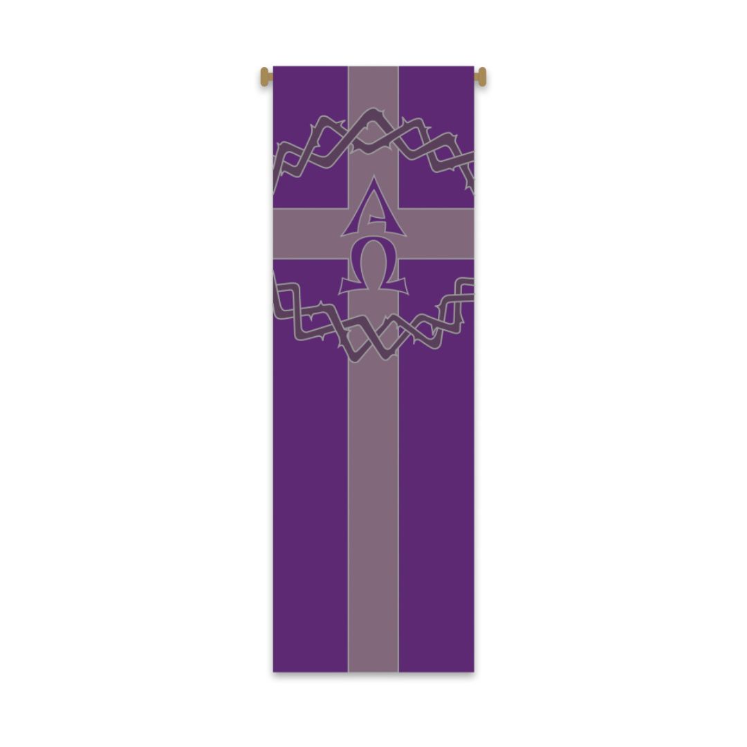 Slabbinck Large Inside Banner Crown of Thorns & Alpha-Omega 7155