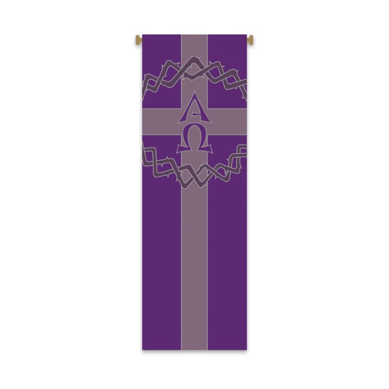 Slabbinck Large Inside Banner Crown of Thorns & Alpha-Omega 7155