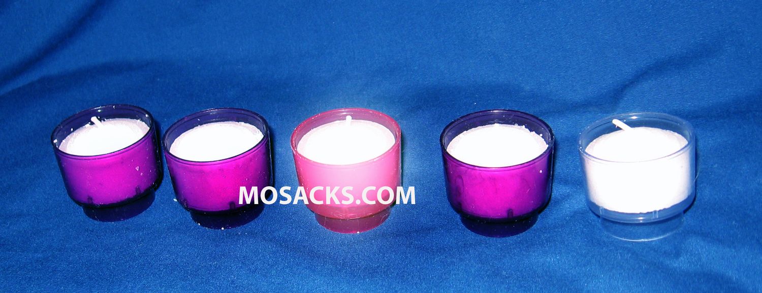 Tea Light Advent Candles Advent Disposable Votive Set 3 Purple, 1 Pink, 1 White 308-Advent 4 Hour D…