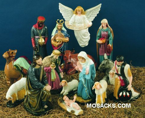 Outdoor Nativity Complete Set of 15 PVC 36 Outdoor Nativity PVC 36" Complete Set of 15-SA3600C