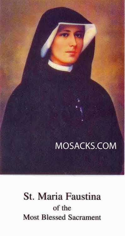 St. Maria Faustina Prayer Card