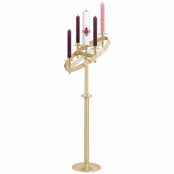 FREE SHIPPING on K Brand Solid Brass Church Advent Wreath 55 Inch High Tilting-K611