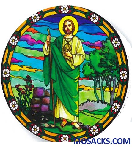 Stained Glass Suncatcher Window Decal St Jude 356-JU