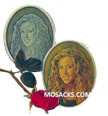 3-D Color Bronze Oval Memorial Specialty Plaque
